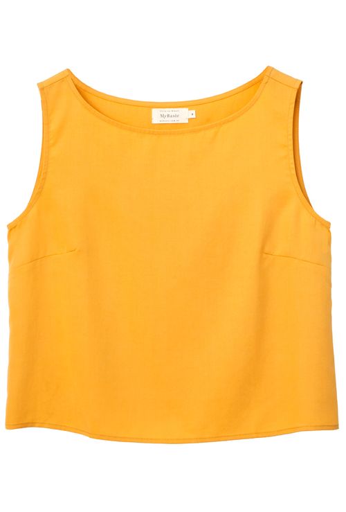 Regata Stiniva Em Lyocell Cropped Açafrão