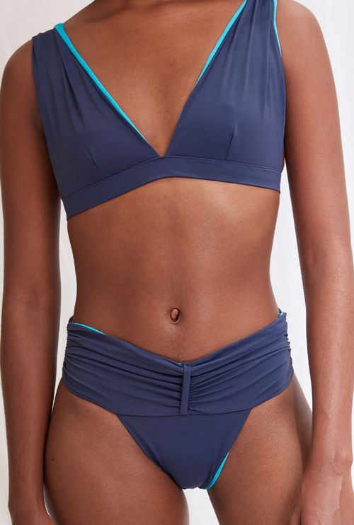 Calcinha alanya biodegradável marinho e turquesa