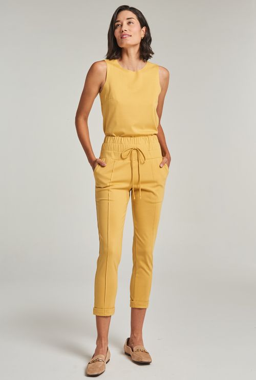 Calça Moudania em Viscose Carrot Palha