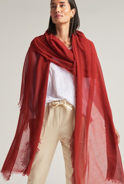Echarpe Sandy 100% Lã Brick Red