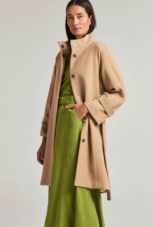 Saia Bruny Midi Viscose Certificada Verde