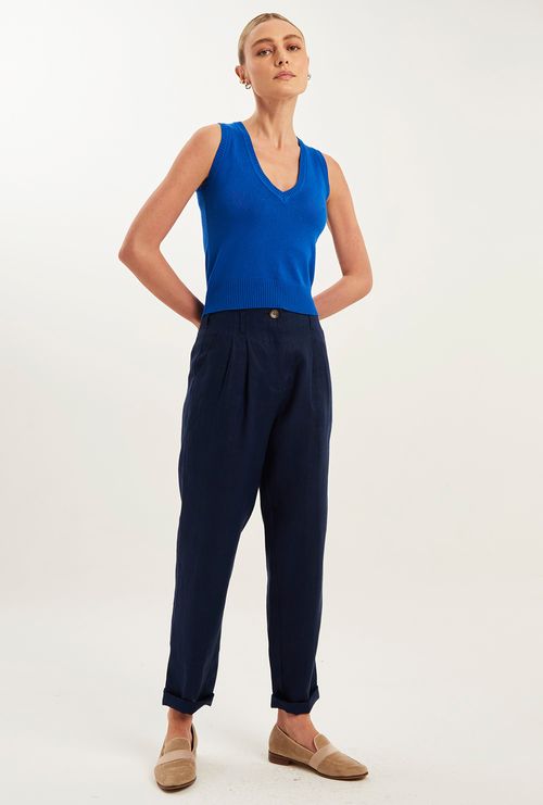 Regata Isla Mujeres Tricot Viscose Azul