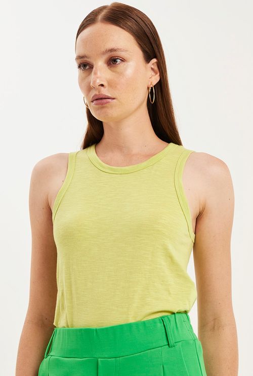 Regata Catalina Malha Algodão Verde Claro
