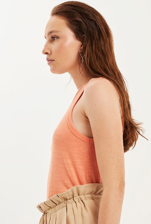 Regata Catalina Malha Algodão Laranja