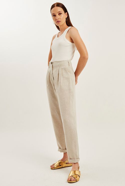 Regata Lanai Island Malha Canelada Off White