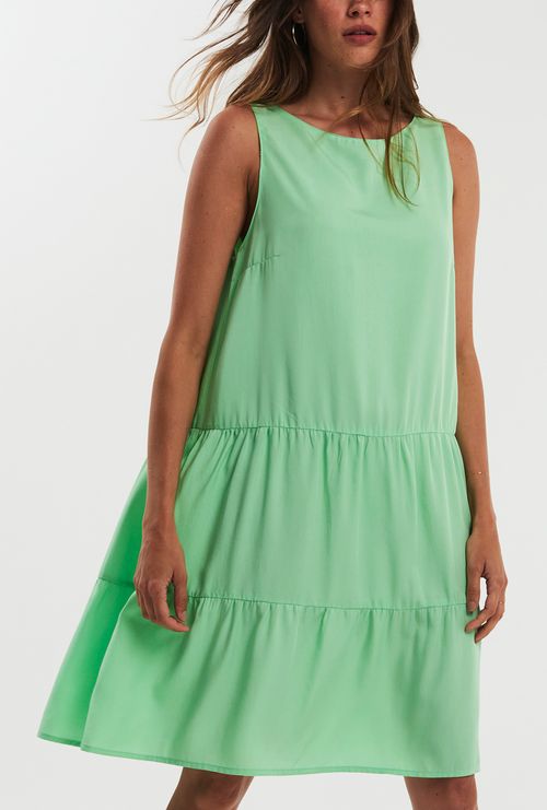 Vestido Corinto 100% Lyocell Verde Claro