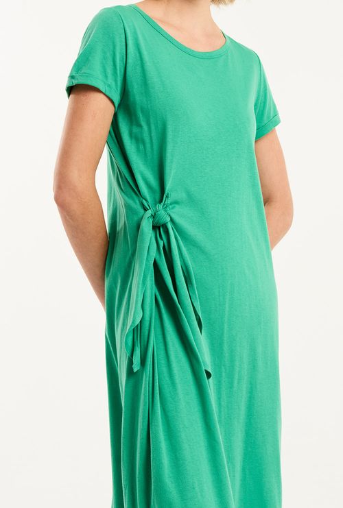 Vestido Bilbao Algodão Certificado Midi Verde