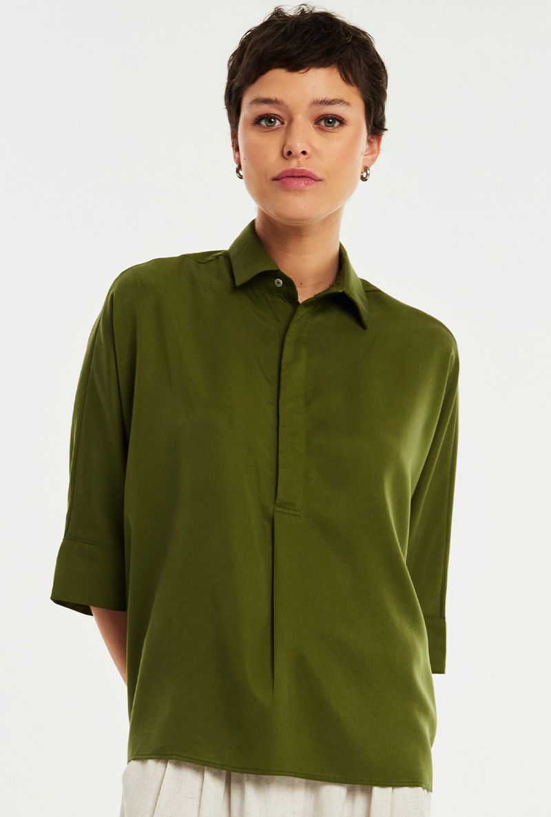 camisa-ampla-verde-frente