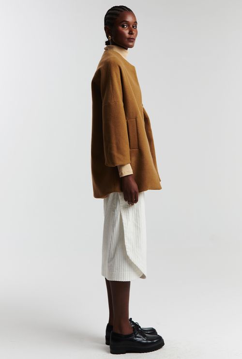 Saia Midi Veludo Bornholm Off White