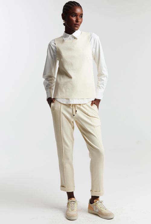 Calça Moudania em Viscose Carrot Vanila