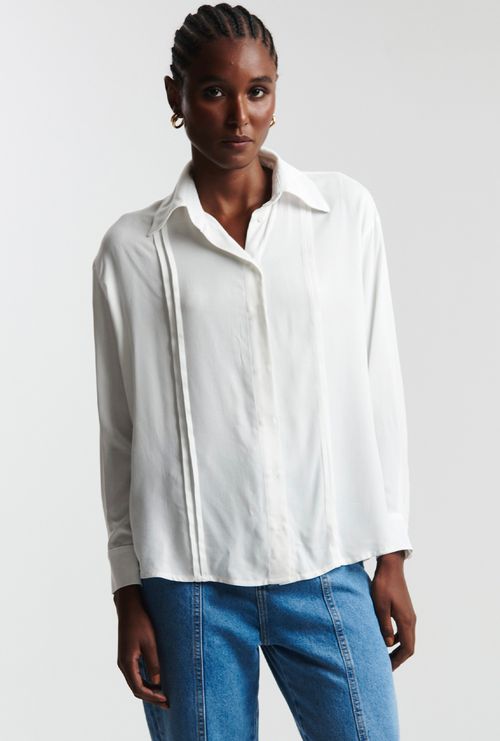 Camisa Manga Longa com Nervura Smolyan Off White
