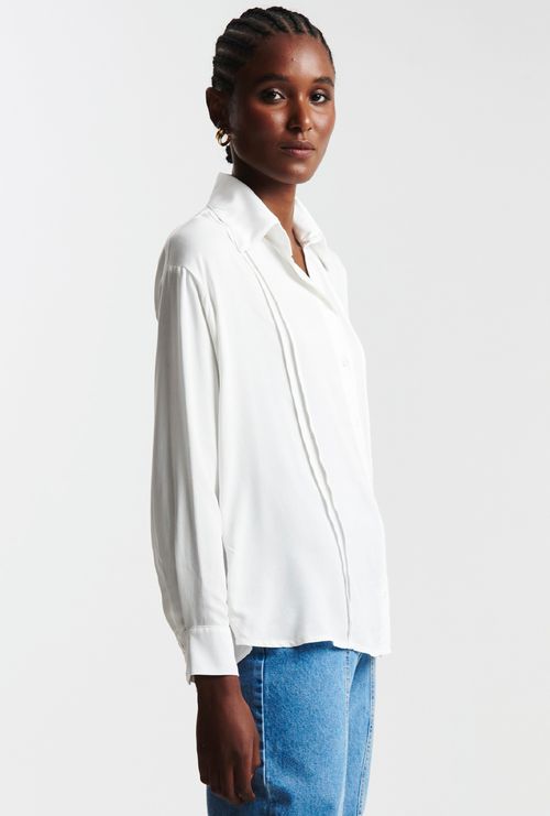 Camisa Manga Longa com Nervura Smolyan Off White