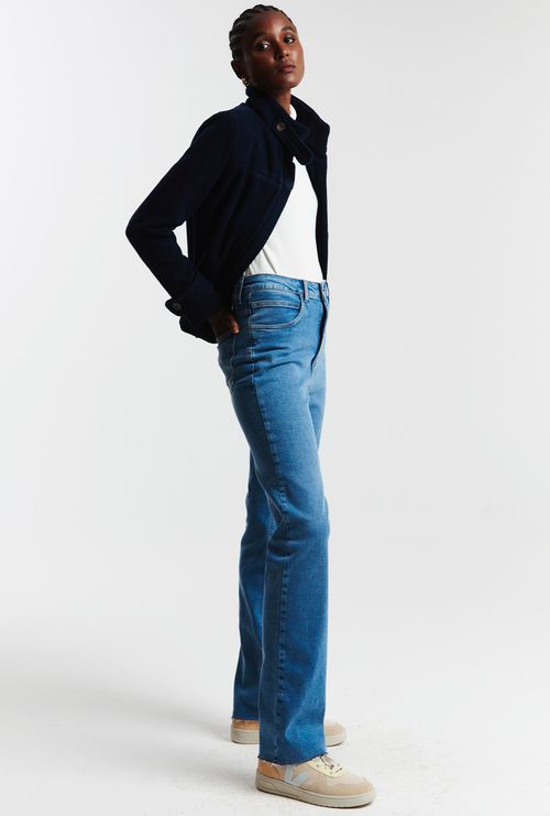 Calça Jeans Reta Slim Atena Azul Claro