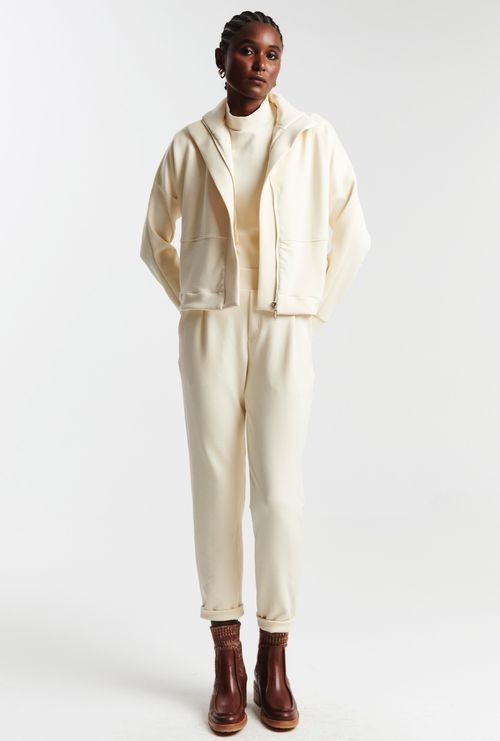 Calça Navarro Alfaiataria Viscose Vanila