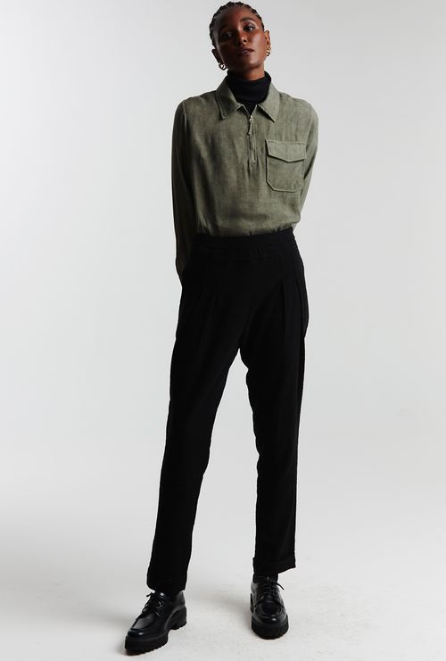 Blusa Manga Longa com Zíper Plovdiv Militar