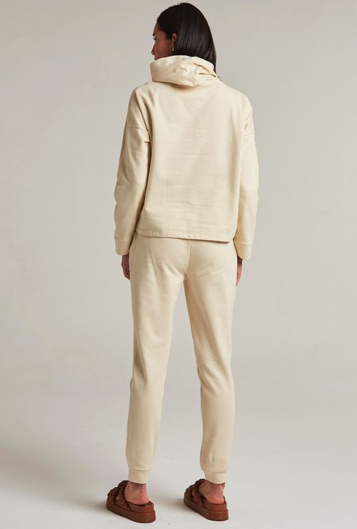 Calça Moletom Hawi Algodão Felpado Bege