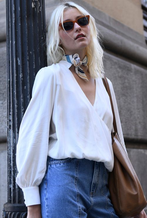 Blusa Manga Longa Transpassada Visby Off White