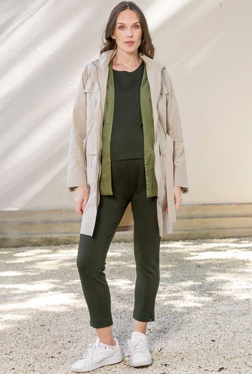 Kimono Gestante Curto Adum Verde Militar