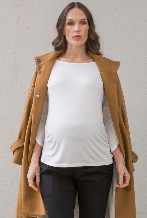 Blusa Gestante Trento Off White