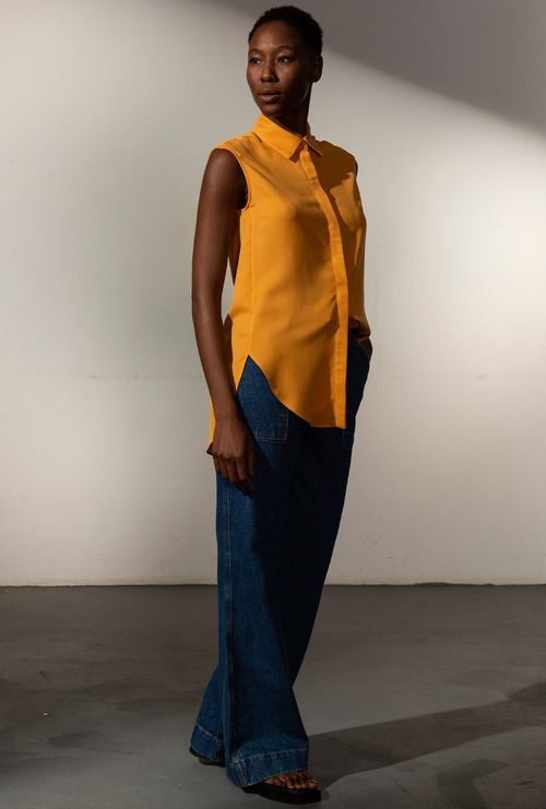 Camisa Regata Anastacia Mostarda