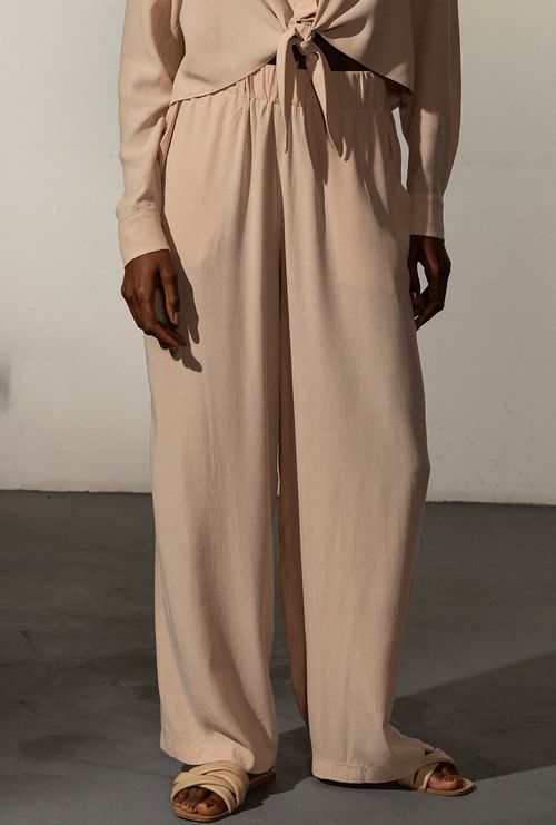 Calça Arad Cós Franzido Areia