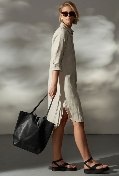 Bolsa de Couro Basel Preto