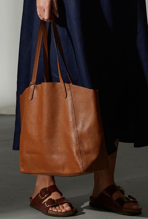 Bolsa de Couro Saint Remy Caramelo