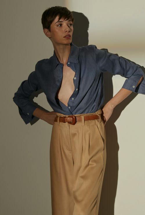 Camisa Lapônia Linho azul