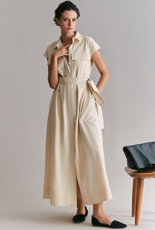 Vestido Buru vanila