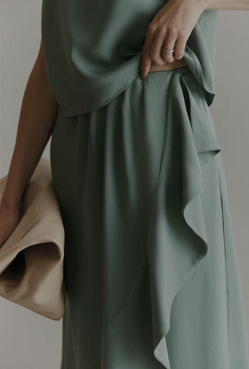 Saia Bisevo verde menta