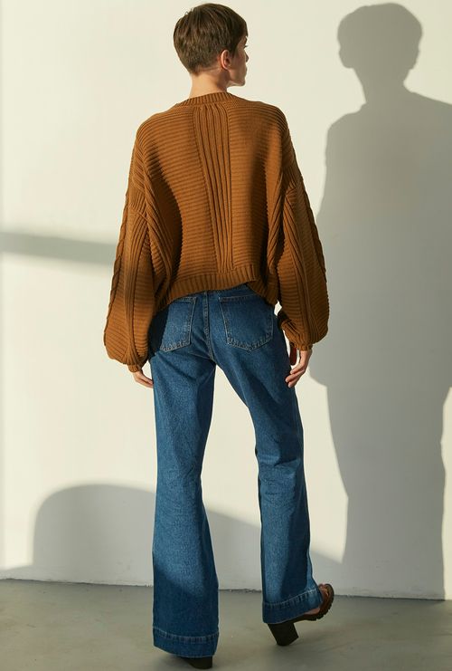 Cardigan Bougainville caramelo