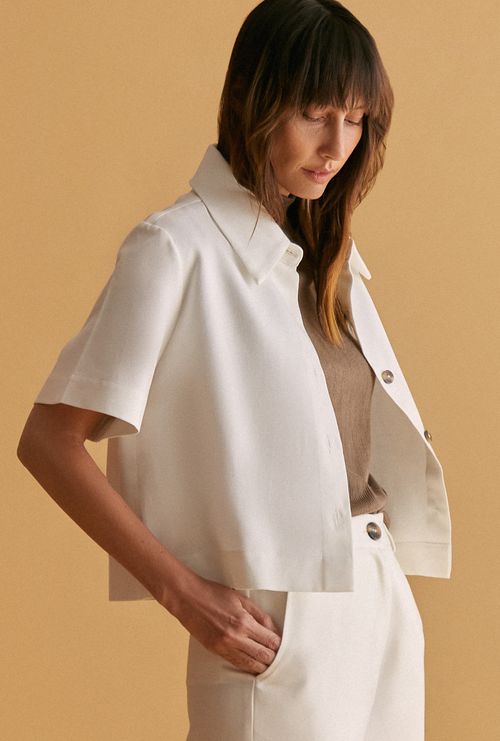 Camisa Bird off white