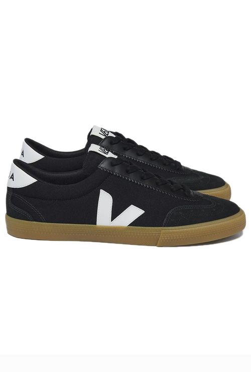 Tenis Veja Shoes Volley Canvas Black White Natural