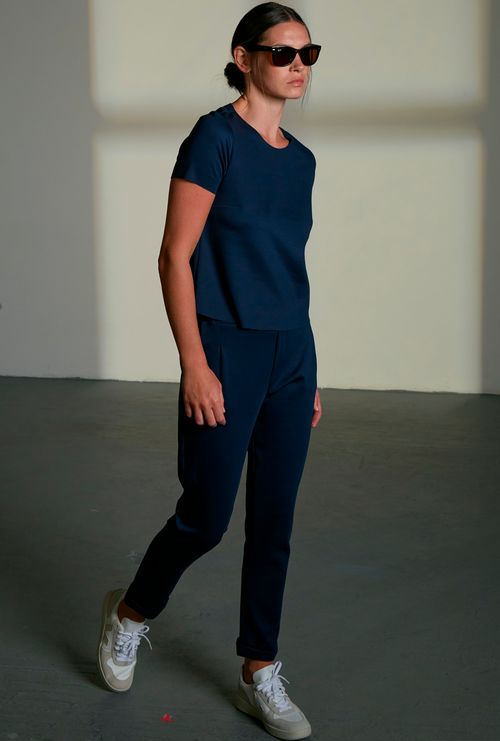 Blusa La Mona Lyocell Marinho