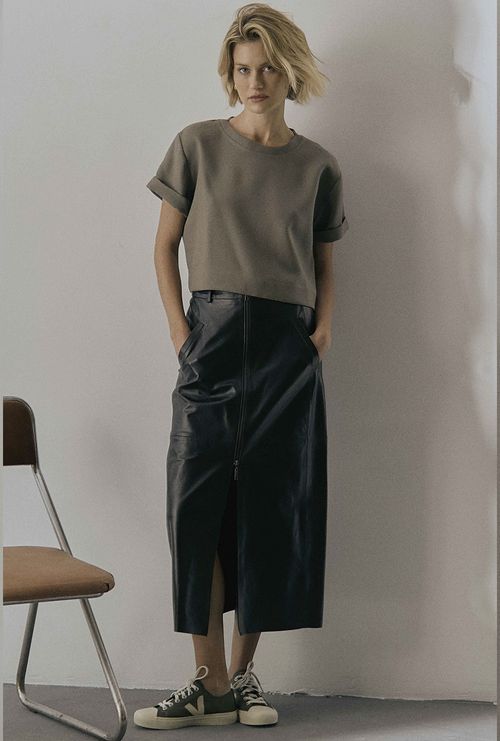 Blusa Cropped em  Lã  Bimios Fume