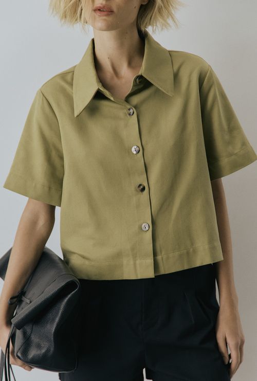 Camisa Bird Verde Musgo