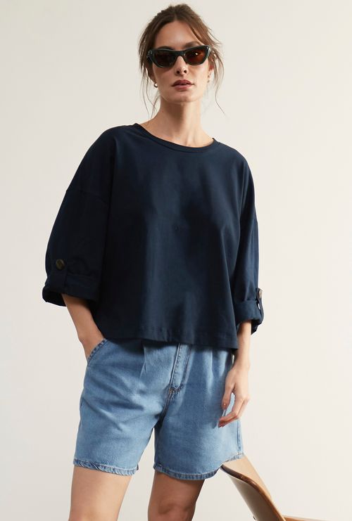 Blusa Coats Marinho