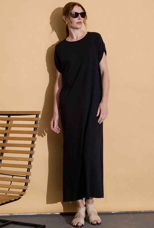Vestido T-shirt Cesciatto Preto