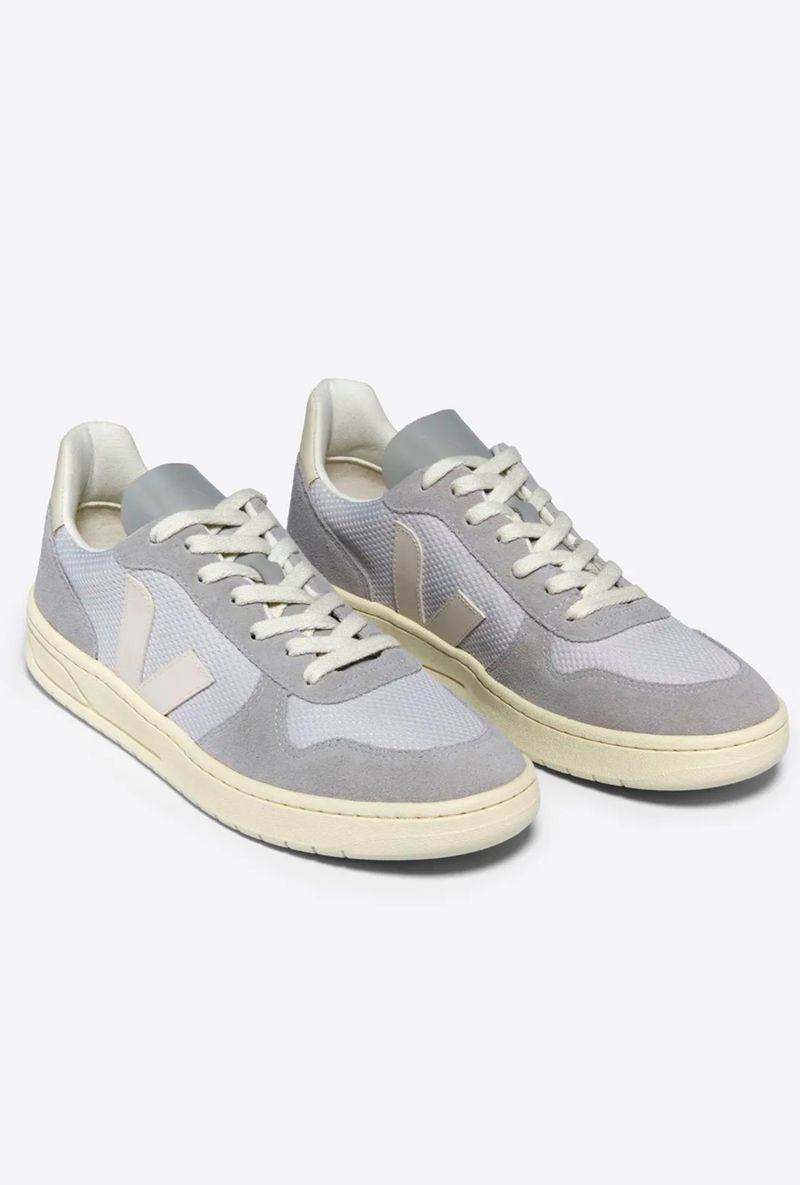 Tenis-Veja-V-10-Alveomesh-Light-Grey-Pierre---lateral