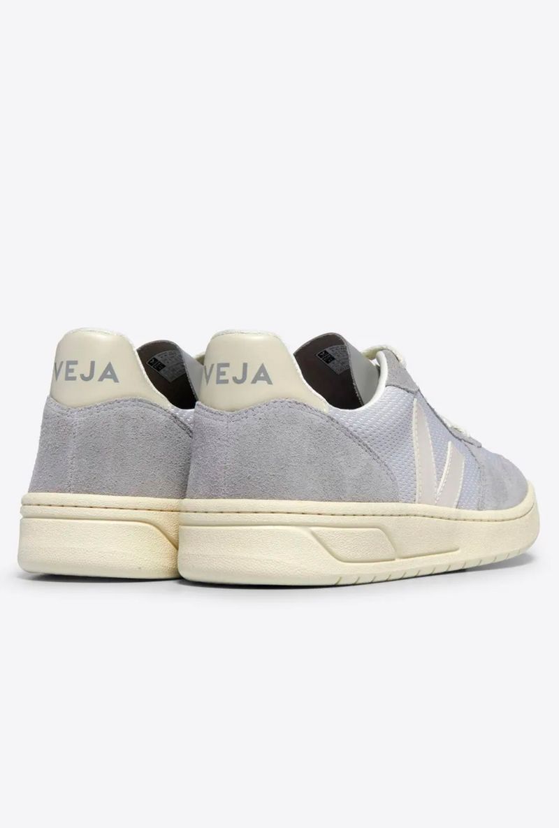 Tenis-Veja-V-10-Alveomesh-Light-Grey-Pierre---costas
