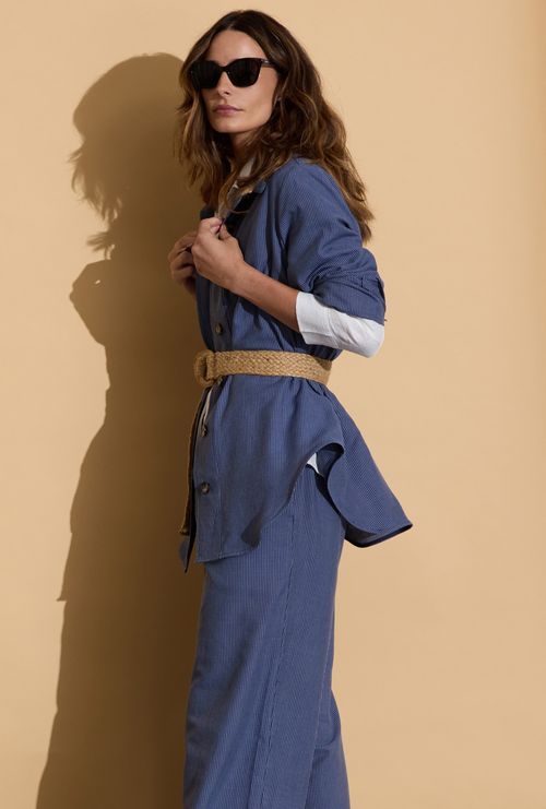 Camisa Conhabaque Listra Marinho