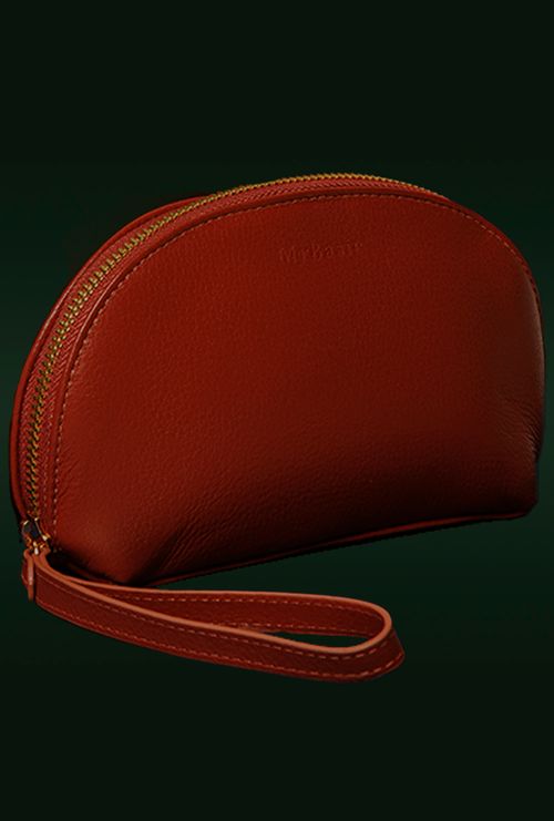 Necessaire em Couro Media Navassa Telha