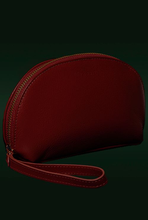 Necessaire em Couro Media Navassa Bordo