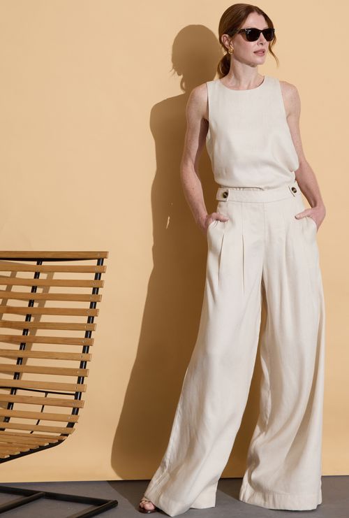 Calca Pantalona Choi Off White