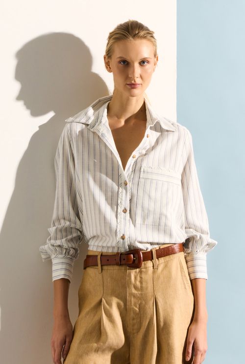 Camisa Choiseul Listra Azul