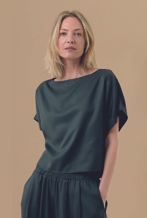 Blusa Ancara Lyocell Militar