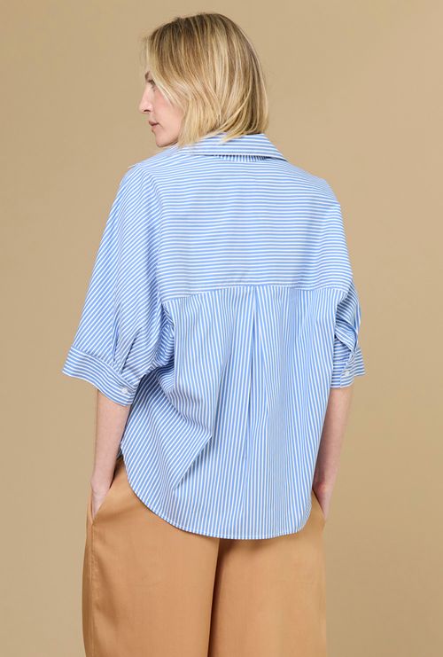 Camisa Oversized Diomedes Listra Azul