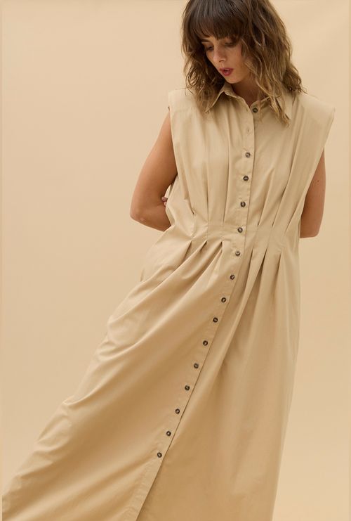 Vestido Daru bege