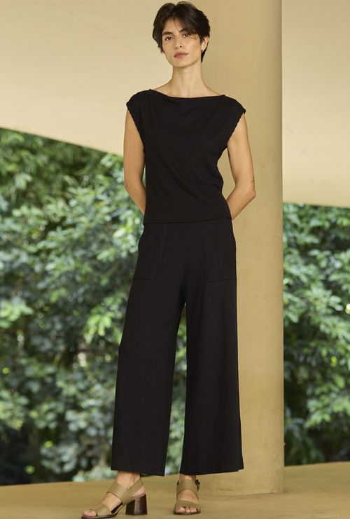 Calça pantacourt Dundras preto