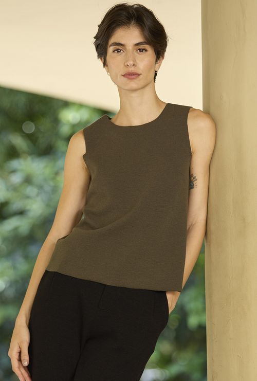 Regata em Boucle Delos Verde Escuro